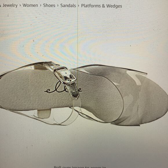 ELLIE CLEAR 2” LUCITE PLATFORM OPEN TOES EXOTIC DANCER 6” HIGH HEELS Size 10M - Picture 5 of 14